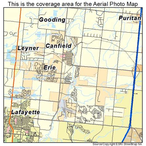 Large detailed map of City of Erie .